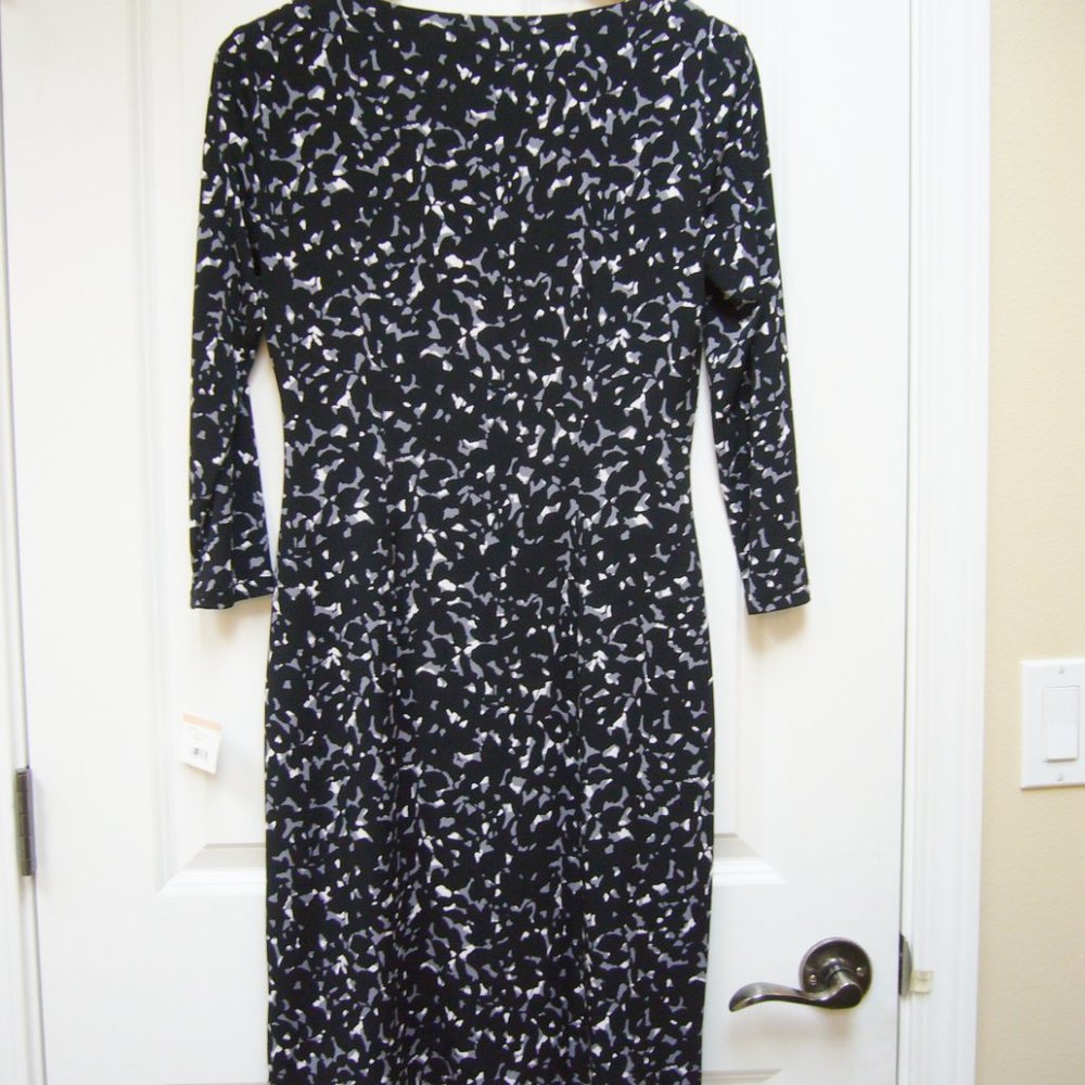 New Anne Klein Faux Wrap Dress - Picture 3 of 5
